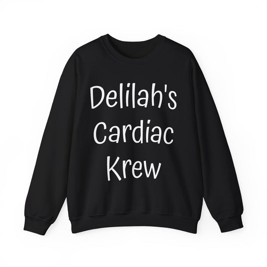 Delilah's Cardiac Krew Sweatshirt — Personalized Heart Team Crewneck (Est. 2025)