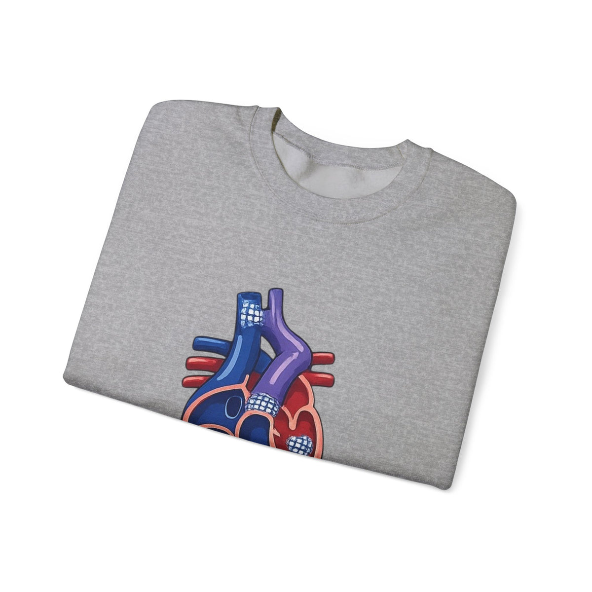 Heart Guitar Crewneck Sweatshirt — Personalized "GLENN (STAGE ID)" Musician Design