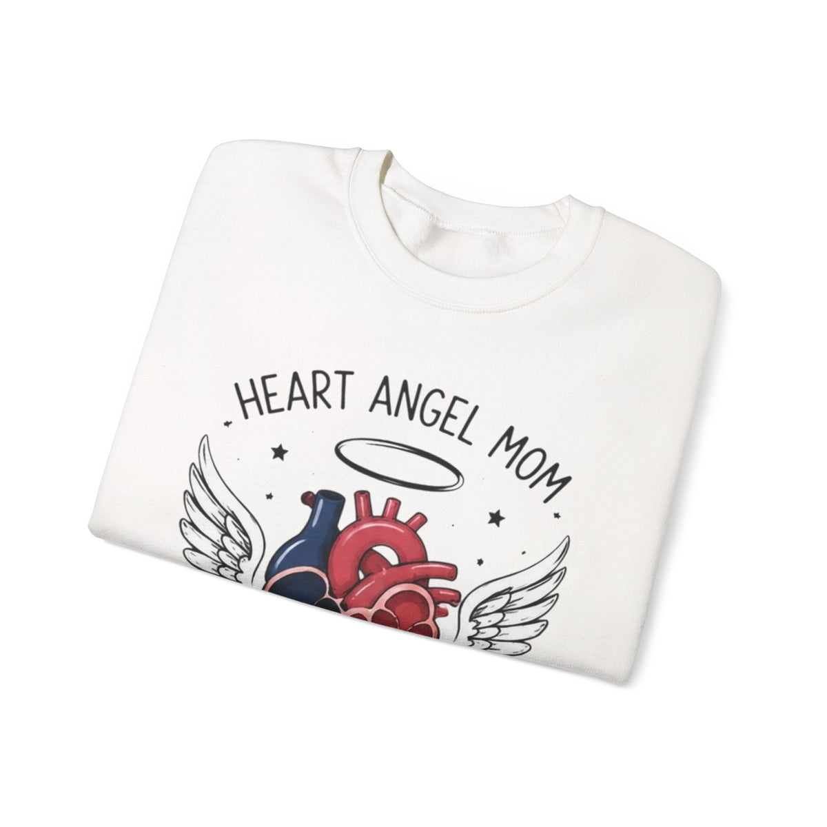 Heart Angel Mom Sweatshirt — “My Greatest Love” Memorial Crewneck