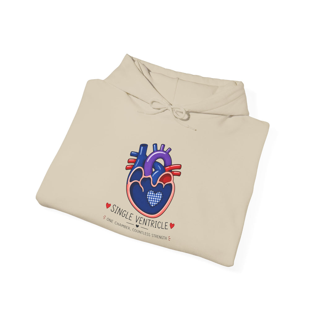 Heart Anatomy Hoodie — King of Hearts Heartbeat Graphic Sweatshirt