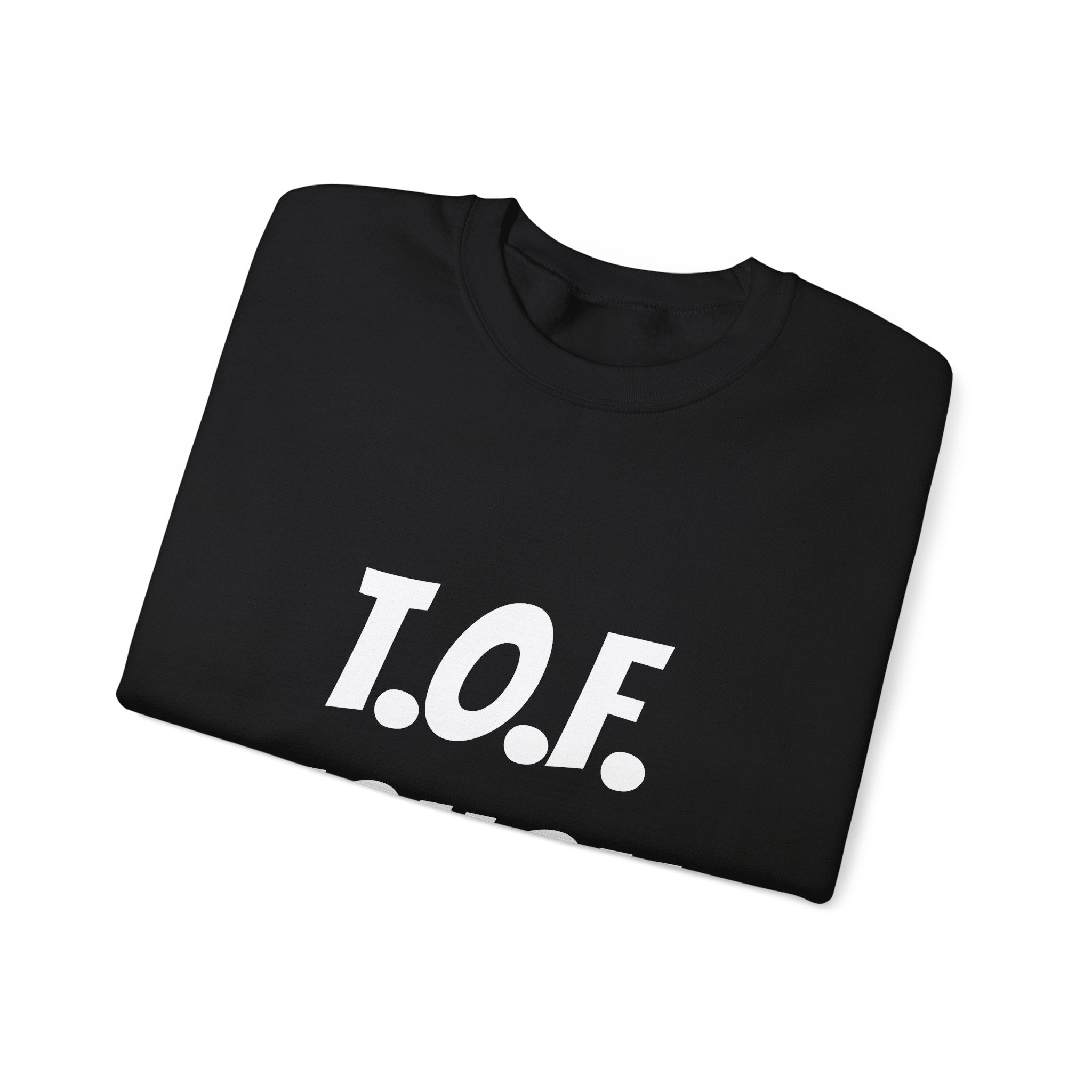 T.O.F. Tough Crewneck Sweatshirt — Minimal Heart Graphic