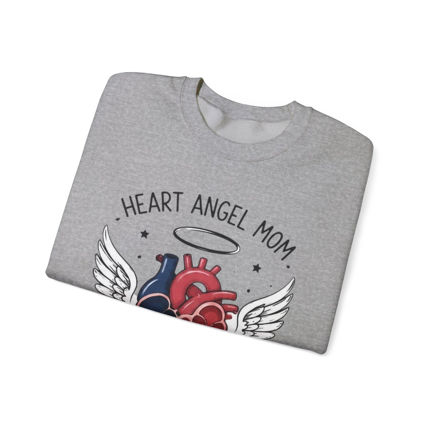 Heart Angel Mom Sweatshirt — “My Greatest Love” Memorial Crewneck