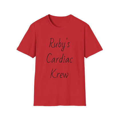 Ruby's Cardiac Krew T-Shirt — Personalized Nurse & Cardiology Team Tee
