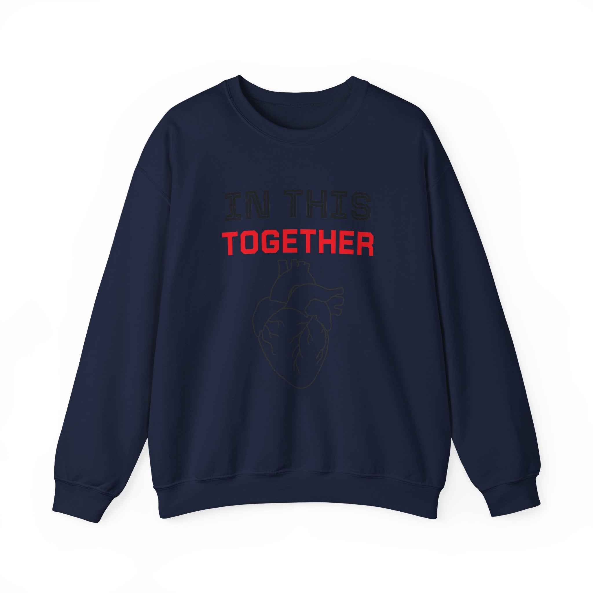 In This Together Sweatshirt — Heart Illustration Crewneck