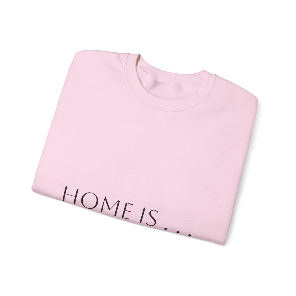 Home Is… Crewneck Sweatshirt — “Wherever Cardiology Admits Us” Cardiology Doctor Gift