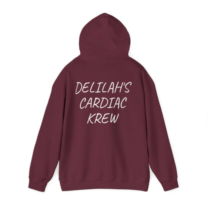 "Delilah's Cardiac Krew" -Est. 2025 hoodie