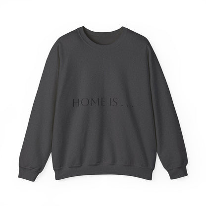 Home Is… Crewneck Sweatshirt — “Wherever Cardiology Admits Us” Cardiology Doctor Gift