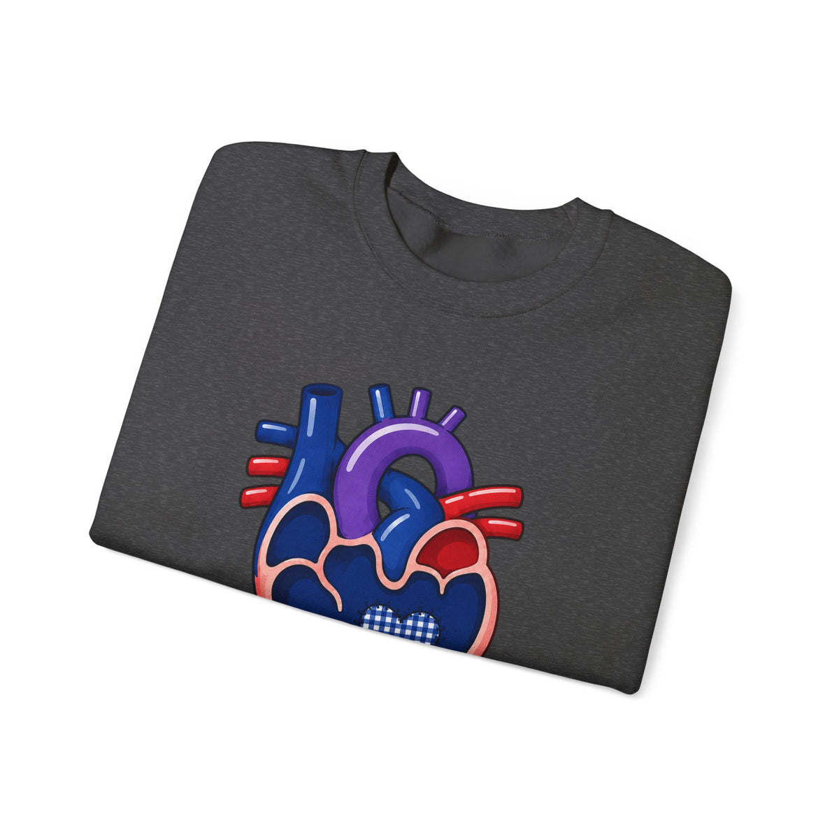 Single Ventricle Crewneck Sweatshirt — Congenital Heart Awareness Pullover