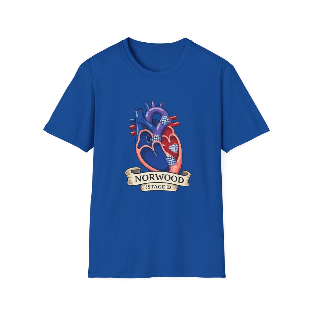 Anatomical Heart T-Shirt — Norwood Stage II Cardiology Design