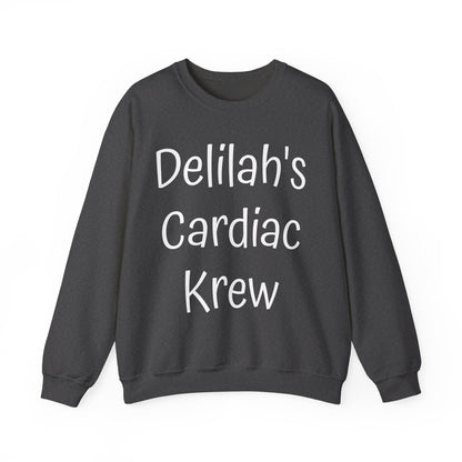 Delilah's Cardiac Krew Sweatshirt — Personalized Heart Team Crewneck (Est. 2025)