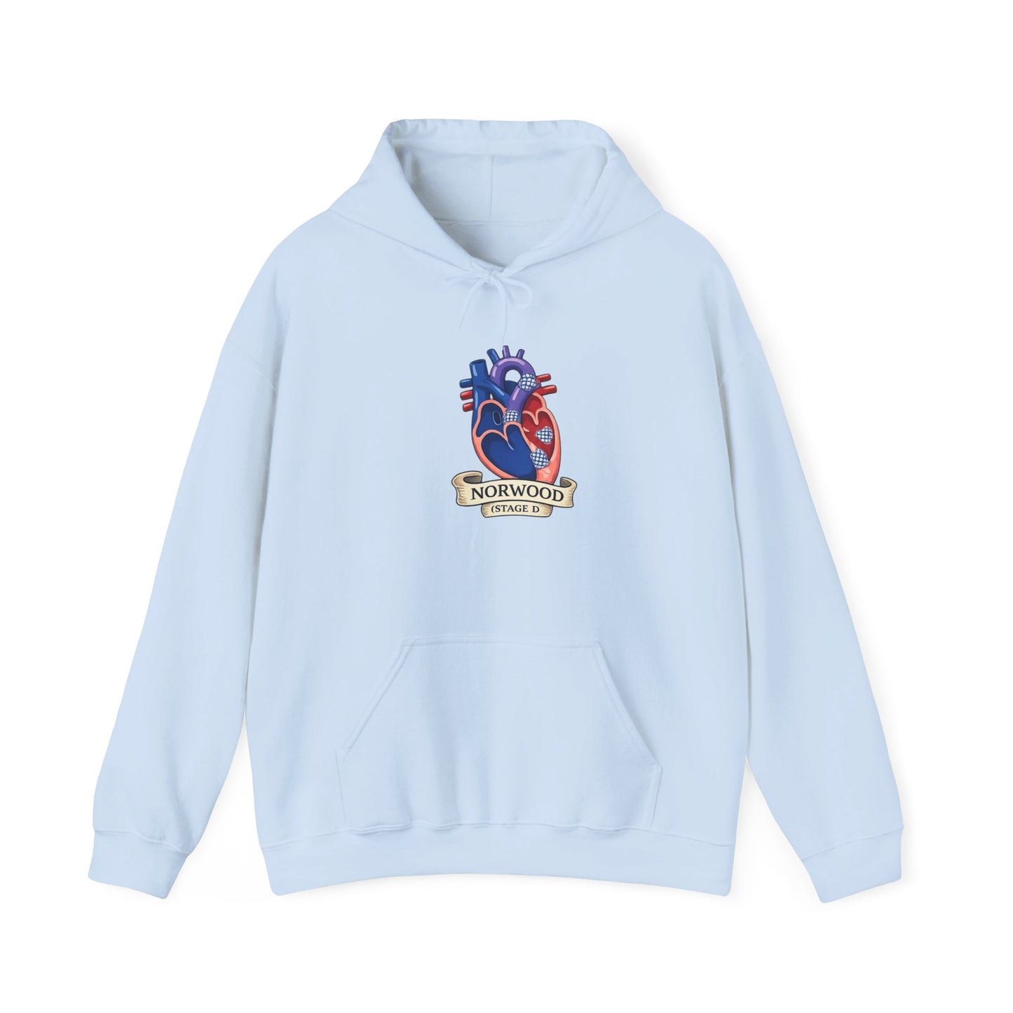 Heart & Gear Norwood Hoodie — Anatomical Heart Vintage Crest Hoodie