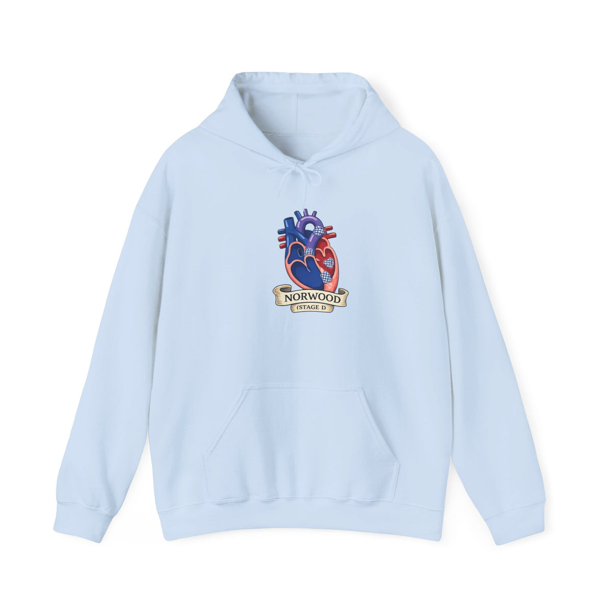 Heart & Gear Norwood Hoodie — Anatomical Heart Vintage Crest Hoodie