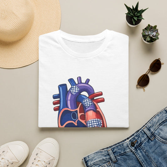 Anatomical Heart T-Shirt — 'FONTAN (Stage I/II)' Medical Illustration Tee