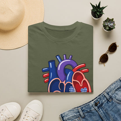 Heart Anatomy T-Shirt — ASD Repair Heart Patch Graphic Tee