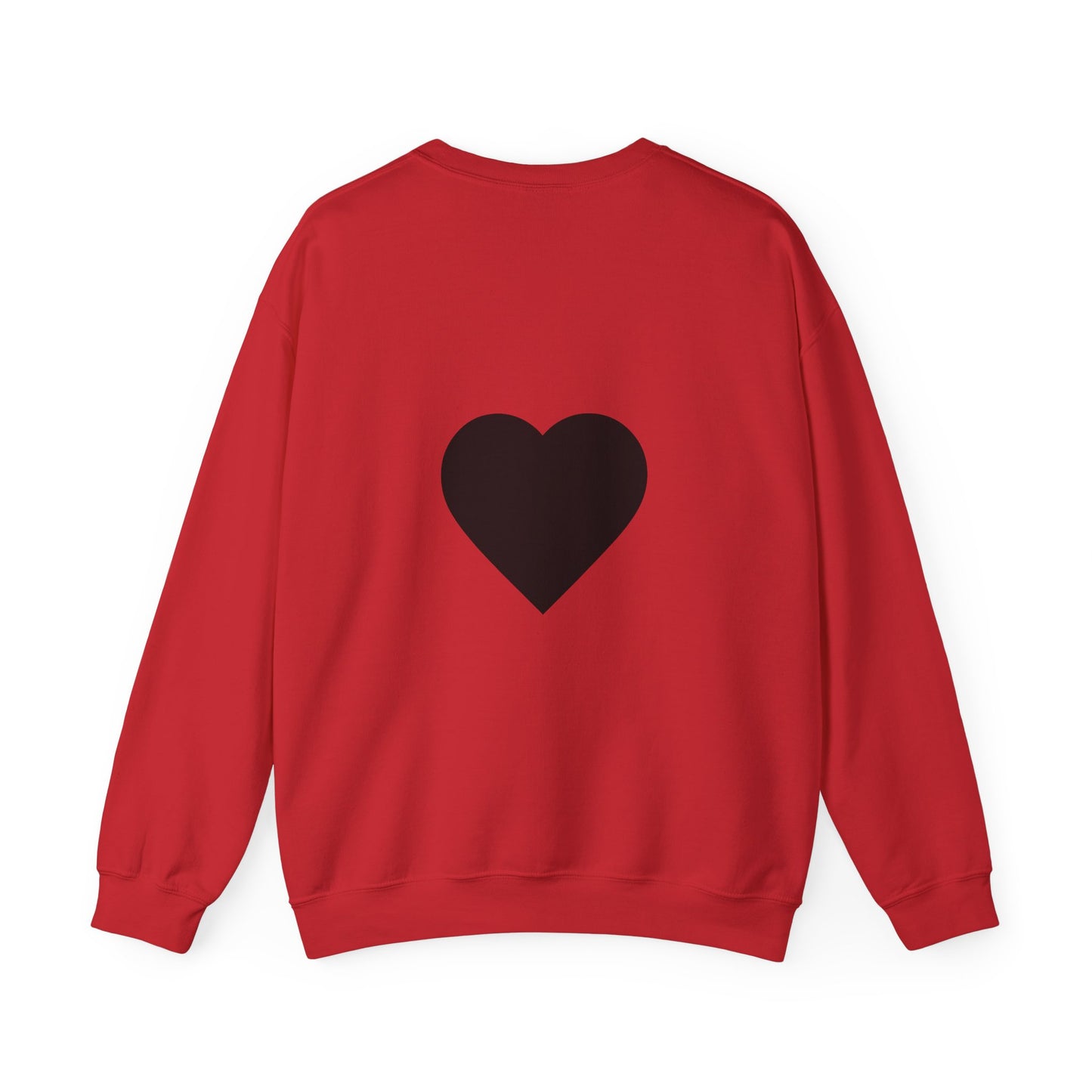 Crewneck Sweatshirt — "My Superhero Has a Heart Scar" Heart Back Design