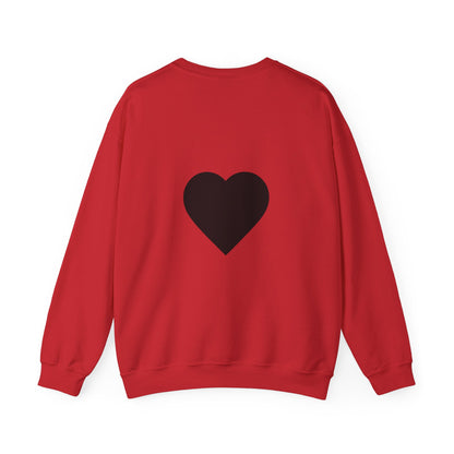Crewneck Sweatshirt — "My Superhero Has a Heart Scar" Heart Back Design