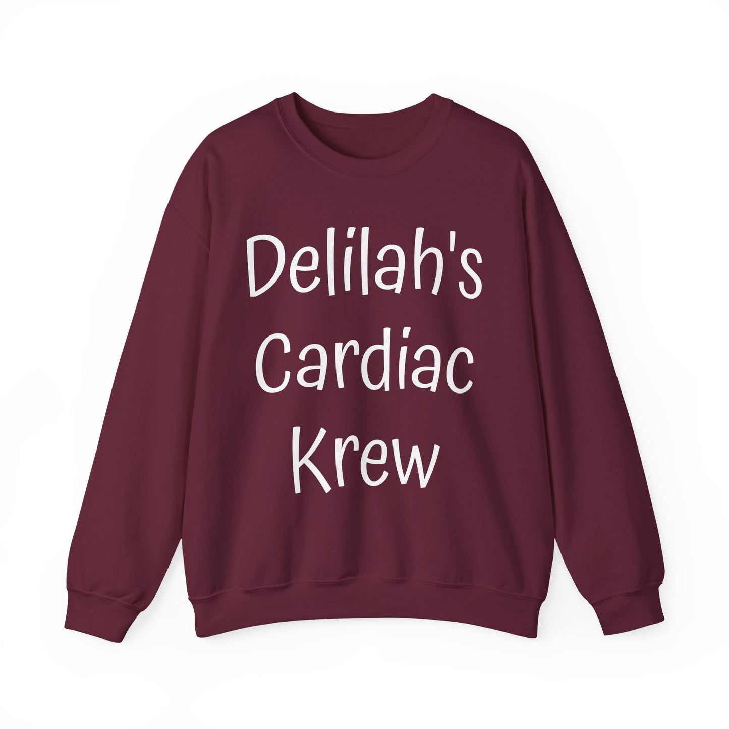 Delilah's Cardiac Krew Sweatshirt — Personalized Heart Team Crewneck (Est. 2025)