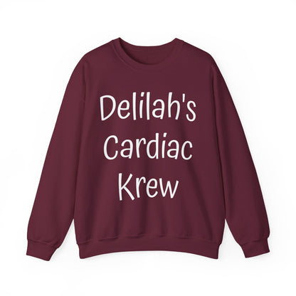 Delilah's Cardiac Krew Sweatshirt — Personalized Heart Team Crewneck (Est. 2025)