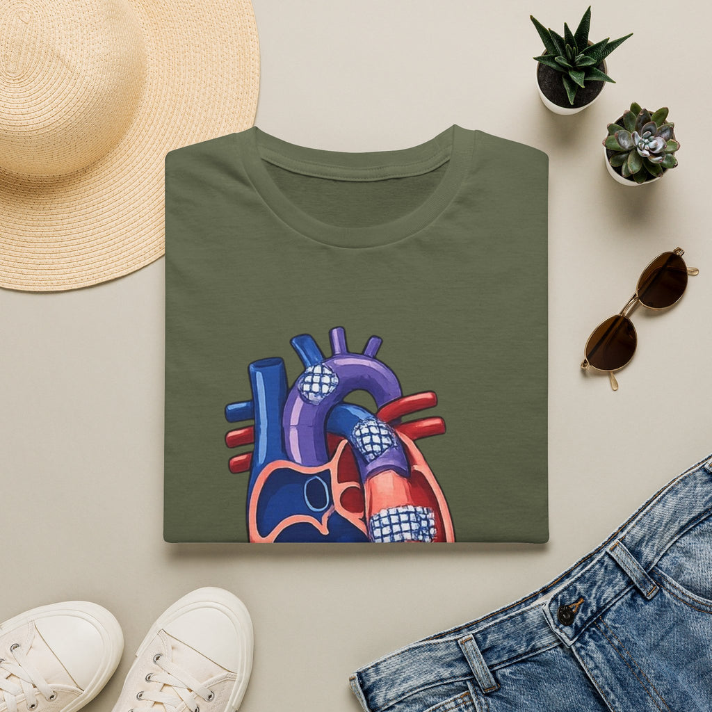 Anatomical Heart T-Shirt — 'FONTAN (Stage I/II)' Medical Illustration Tee