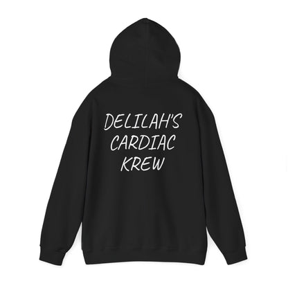 "Delilah's Cardiac Krew" -Est. 2025 hoodie