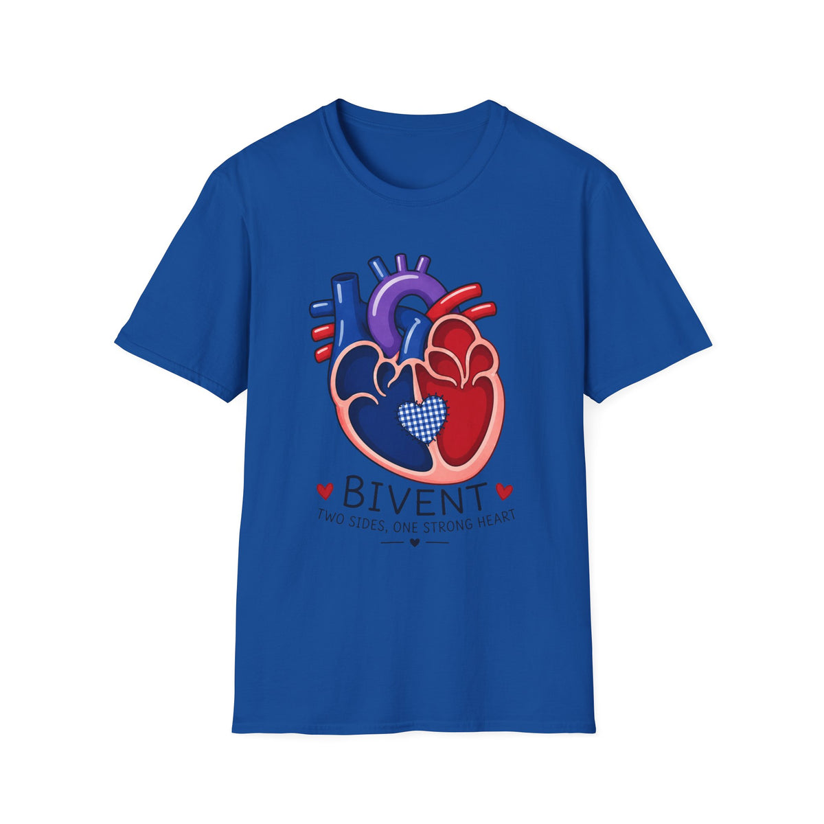 Heart Anatomy T-Shirt — Colorful Anatomical Heart 'Bivent' Design (Medical/Nurse Gift)