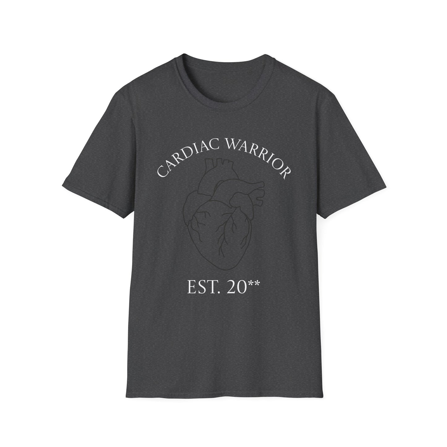 Custom Cardiac Warrior T-Shirt — Anatomical Heart Graphic Tee (Est. 20**)
