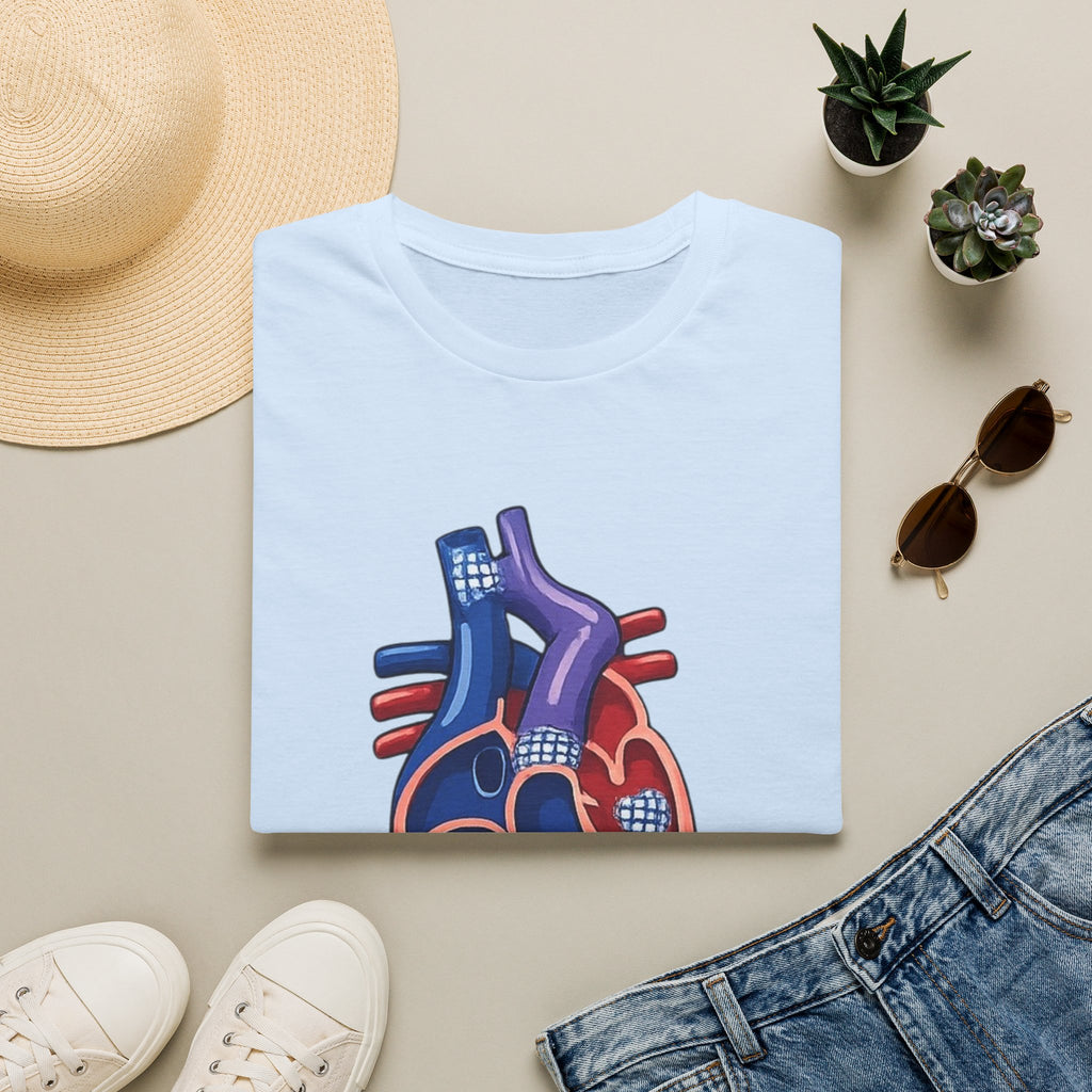Anatomical Heart T-Shirt — Personalized "Glenn (Stage II)" Medical Art Tee