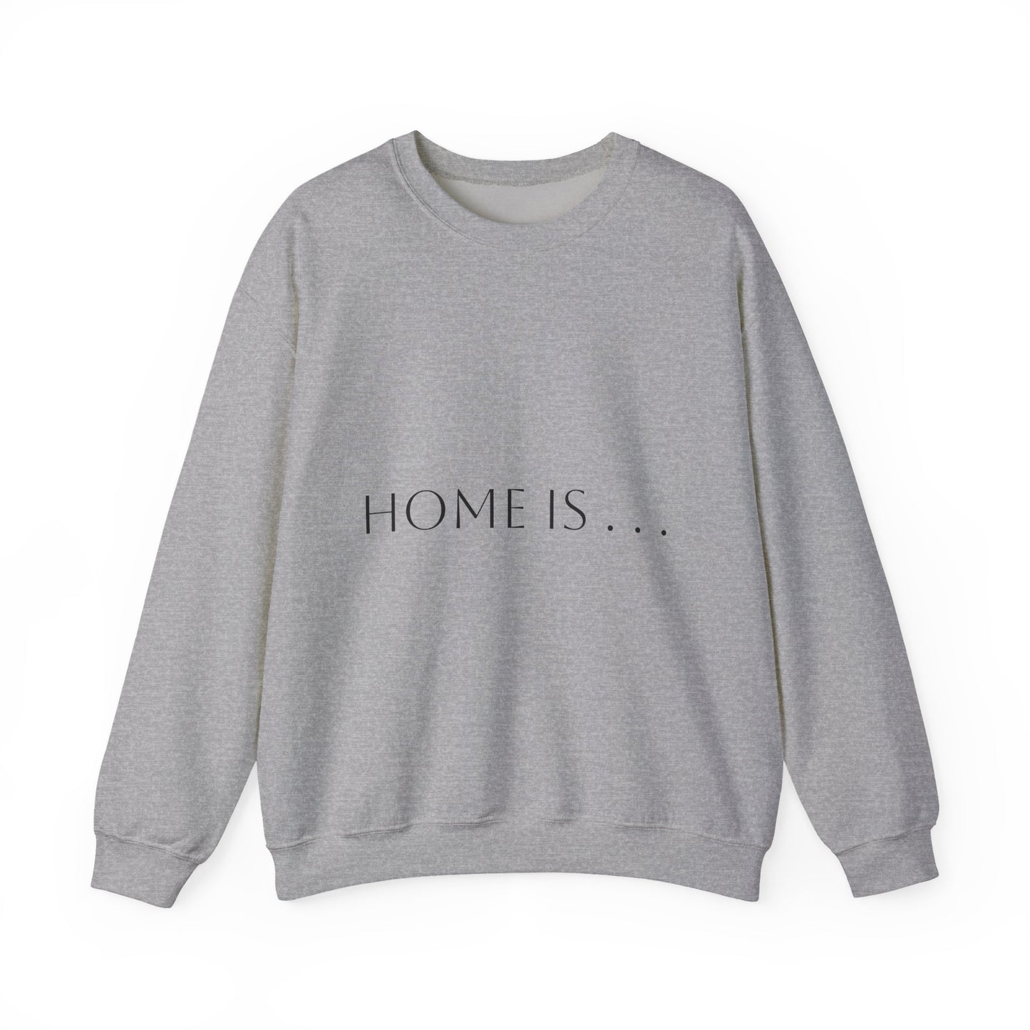 Home Is… Crewneck Sweatshirt — “Wherever Cardiology Admits Us” Cardiology Doctor Gift