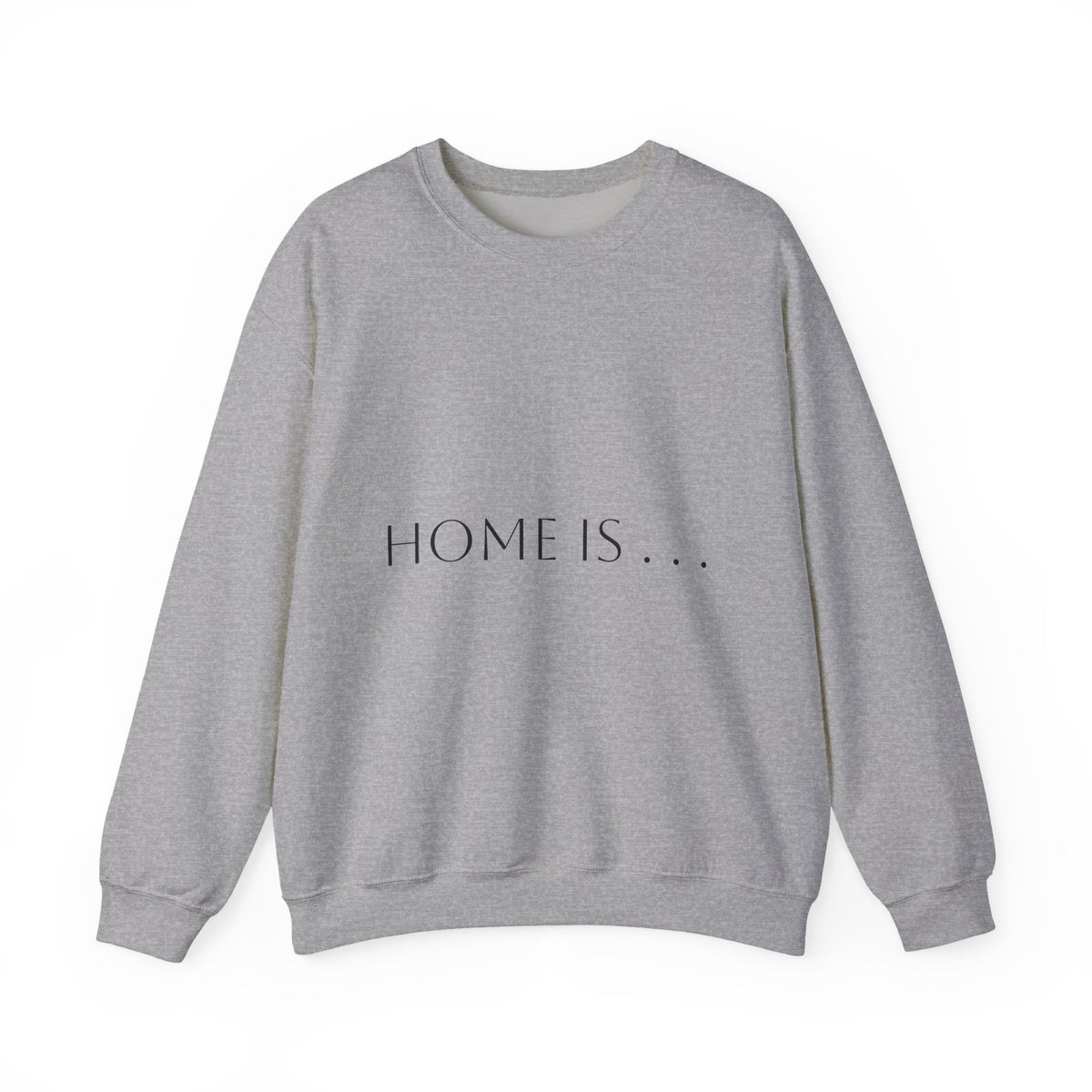 Home Is… Crewneck Sweatshirt — “Wherever Cardiology Admits Us” Cardiology Doctor Gift