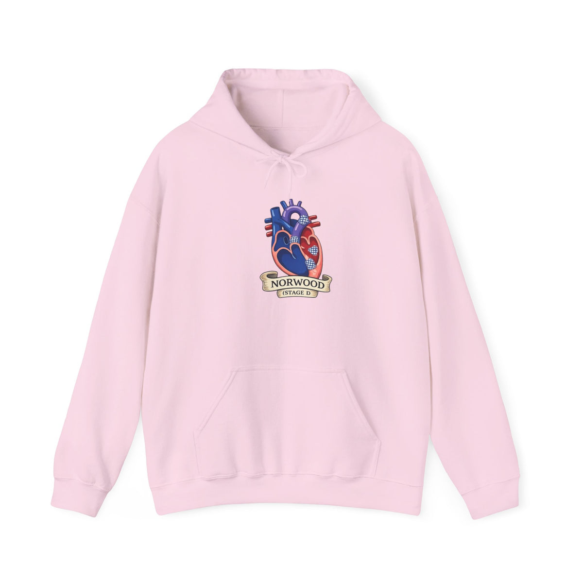 Heart & Gear Norwood Hoodie — Anatomical Heart Vintage Crest Hoodie