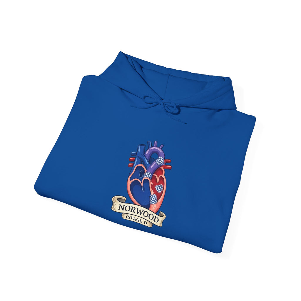 Heart & Gear Norwood Hoodie — Anatomical Heart Vintage Crest Hoodie