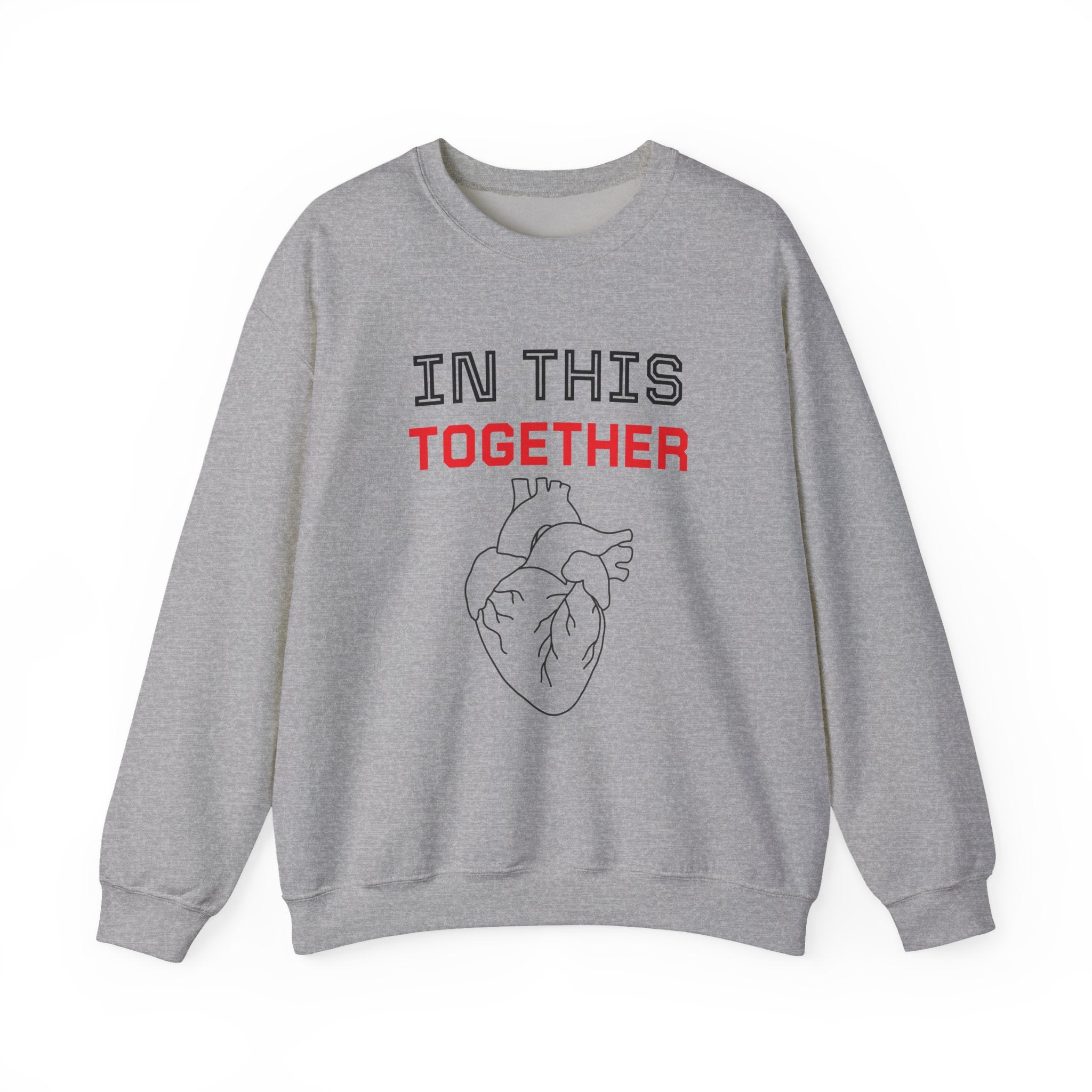 In This Together Sweatshirt — Heart Illustration Crewneck